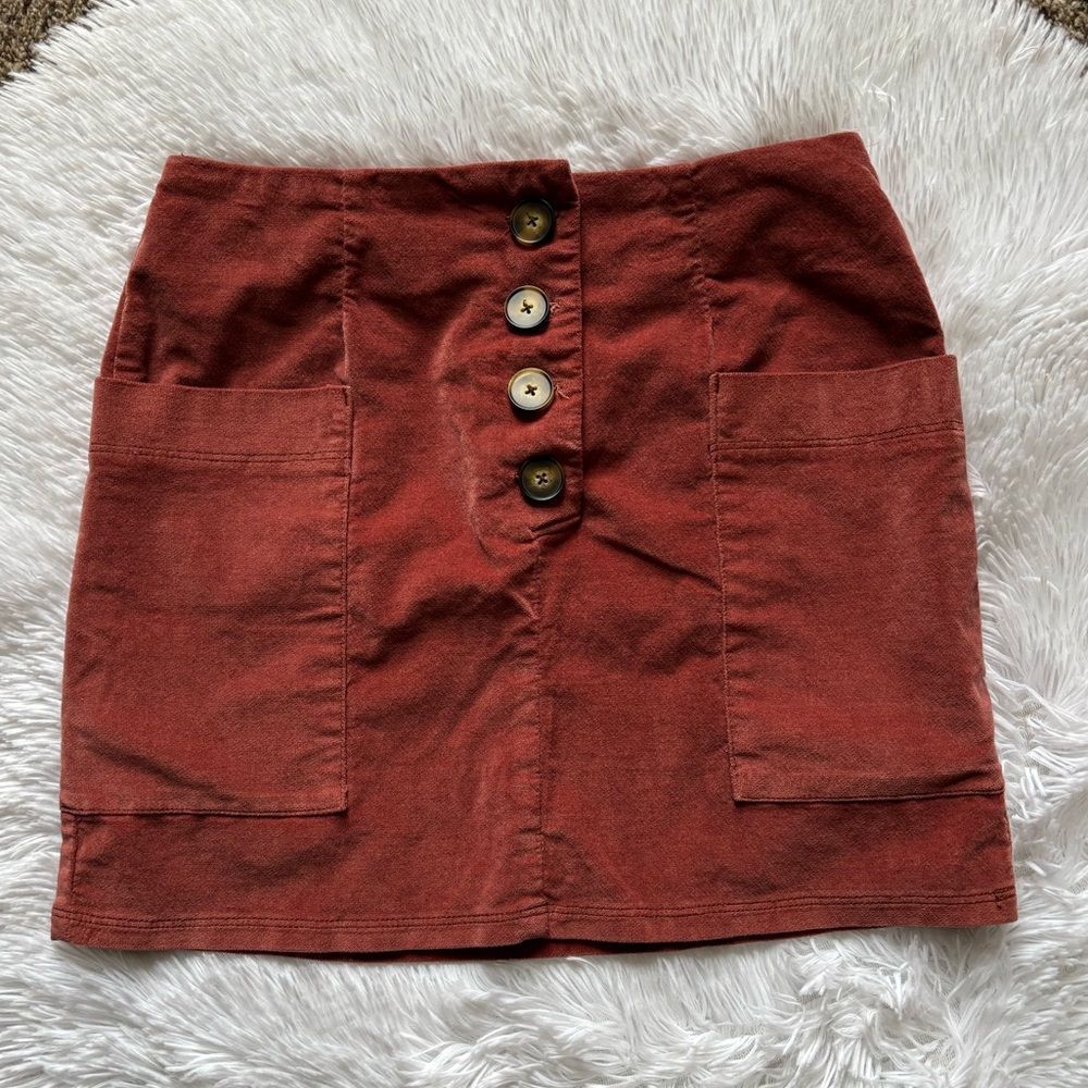 BDG Mini Skirt‎ Button Front Womens Size Small